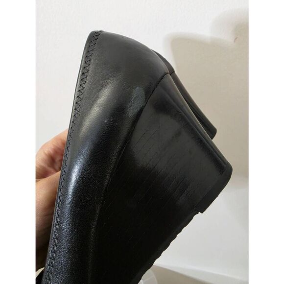 Tory Burch Sally Wedge Black Pumps W5.5 (2.5" heel) - Picture 3 of 10